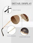 Polarized Aviator Sunglasses for Men - UV 400