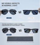 LUENX Polarized Aviator Sunglasses for Men and Women