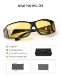 FIMOSON Polarized Night Driving Glasses for Men