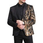 Men's Black Sequined Tux Blazer for Parties
