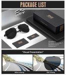 LUENX Polarized Aviator Sunglasses for Men and Women