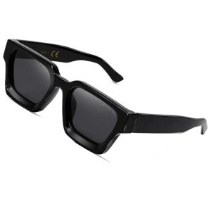 Trendy Retro Chunky Rectangle Sunglasses for All