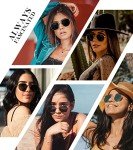 KALIYADI Polarized Hexagon Sunglasses for Men and Women