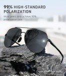 LUENX Polarized Aviator Sunglasses for Men and Women