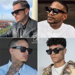 Trendy Retro Chunky Rectangle Sunglasses for All