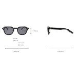 Men's TR90 Polarized Retro Square Sunglasses