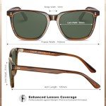 Men's Square Polarized UV400 Retro Sunglasses
