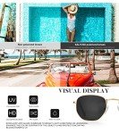 KALIYADI Polarized Hexagon Sunglasses for Men and Women