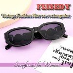 FEISEDY Vintage Small Square Sunglasses for All