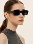 90s Vintage Rectangle Sunglasses for Men and Women