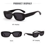 90s Vintage Rectangle Sunglasses for Men and Women