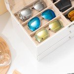 Sunglasses Storage Organizer Box with 18 Slots