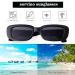 90s Vintage Rectangle Sunglasses for Men and Women