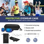 MoKo Hard Shell Sunglasses Case with Hook - Black