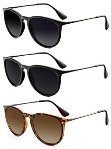 HENGOSEN Vintage Round Polarized Sunglasses for All