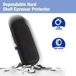 MoKo Portable Hard Shell Eyeglass Case - Black