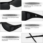 Men's Polarized Fit Over Sunglasses with UV400 Protection