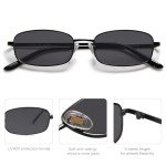 SOJOS Retro Narrow Rectangle Sunglasses for Everyone
