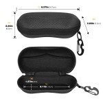 MoKo Hard Shell Sunglasses Case with Hook - Black