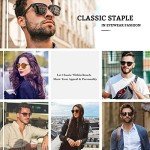 GQUEEN Men's Polarized Semi-Rimless Sunglasses 100% UV Protection