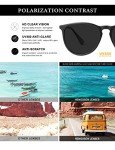HENGOSEN Vintage Round Polarized Sunglasses for All