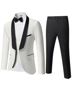 Slim Fit 3-Piece Men's Tuxedo Suit Set