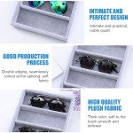 Sunglasses and Watch Organizer Tray with 6 Grids