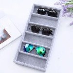 Sunglasses and Watch Organizer Tray with 6 Grids
