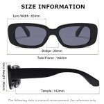 Trendy Retro Rectangle Sunglasses for Men & Women