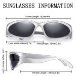 Trendy Y2K Wraparound Oval Sunglasses for Men
