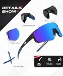 Men's Polarized Sports Sunglasses for Running & Cycling