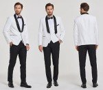 Slim Fit 3-Piece Men's Tuxedo Suit Set