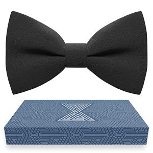 Stylish Adjustable Black Bow Tie for Men