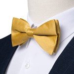 Men's Satin Bow Tie, Pocket Square & Cufflinks Set