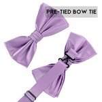 Hunter Green Men's Suspender and Bow Tie Set