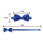 Monopa Men's Adjustable Pre-Tied Bow Tie - Purple