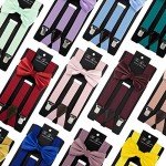 Hunter Green Men's Suspender and Bow Tie Set