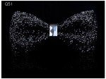 Black Rhinestone Pre-Tied Bow Tie for Men