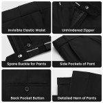 Men's Slim Fit Black Suit with Bow Tie Set