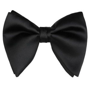 Men's Adjustable Velvet Bow Tie - Black