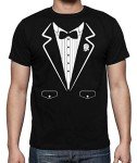 Funny Tuxedo Bow Tie Shirt for Men