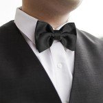 12pcs Men's Adjustable Black Bow Tie Set