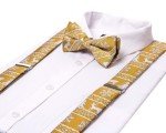 Men's Adjustable Paisley Suspender & Bowtie Set