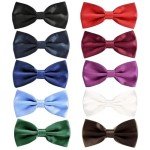 Men's Multicolor Pre-Tied Bow Tie Set