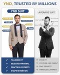 Slim Fit 3-Piece Men's Tuxedo Suit Set