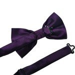 Dark Purple Pre-Tied Formal Bowtie for Men