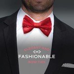 Men's Sequin Bow Ties - Adjustable, Color Options