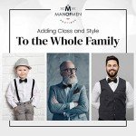 Men's Pre-Tied Adjustable Bow Ties - Variety of Colors