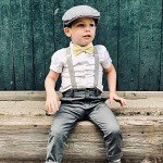 Yellow Silk Bow Tie for Kids - Adjustable