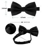 Men's Pre-Tied Adjustable Bow Ties - Variety of Colors